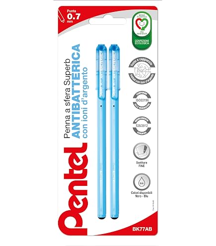 Penna a sfera Superb Pentel - blu - tratto 0,7 mm - conf. 12