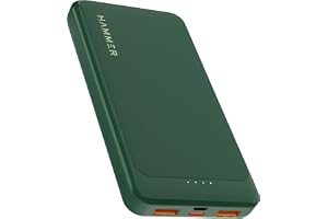 Hammer Ultra Charge 10000mAh 22.5W Power Bank 20W PD Fast Charging, 3 Output, 2 Input Ports Type-C/PD, Micro USB and Multiple Layers of Protection (Green)
