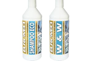 Klovoo Kit Lavaggio e Pulizia Gelcoat, Vetroresina - Sporco, aloni,ruggine - per Barca, Gommone, Vetroresina, Gelcoat