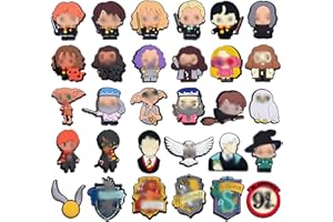 LAINIKE 30 Piezas Shoe Charms Harry, Pines Crocs, Accesorios de Decoración de Zapatos PVC, Zapatos Pins, para Zapatos Clog Regalos para Niños