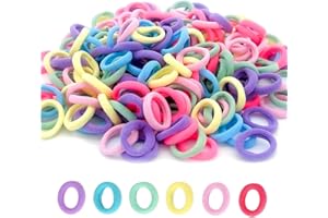 Elastici Capelli Bambina, Suiyeejan Multicolore Elastici Piccoli per Capelli, Codini per Capelli Bambina, Elastici Capelli Piccoli per Bambine Ragazze Neonati (Colori di Primavera-200 Pezzi)