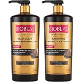 BIOBLAS Siyah Sarımsak &Ouml;zl&uuml; T&uuml;m Sa&ccedil;lar i&ccedil;in Sa&ccedil; D&ouml;k&uuml;lmesine Karşı Şampuan 1000 ml 2li paket