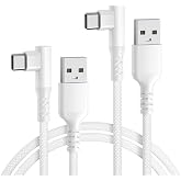 Basesailor USB C Charging Cable 90 Degrees,2M USB to Type C Fast Charger | Right Angle White Compatible with iPhone 18 17 17e