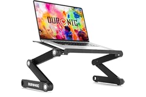 Duronic DML121 Support pour Ordinateur Portable Multifonction Pliable et réglable avec 6 articulations pour Tablette ou MacBook