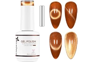 Nicedeco Kattsömsgellack, 15ML UV/LED Borttagbart Gellack för Nagelkonst, Manikyr och Pedikyr, för Salong och Hemma – Långvar