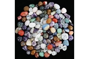 ORIENTREA 1600g Pierres Naturelles Mélangées, Pierres de Chakra de Cristal de Guérison de taille 2-3cm pour la Décoration, l'Artisanat, la Guérison par le Cristal, la Bijouterie, la Wicca et le Reiki