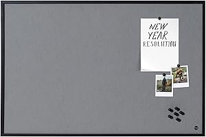 Bi-Office New Basic Tableau d'affichage en feutre avec Cadre Noir 885 x 585 mm