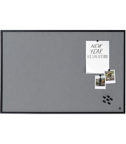 Groot prikbord, 90 x 118 cm, decoratief vilten prikbord voor aan de