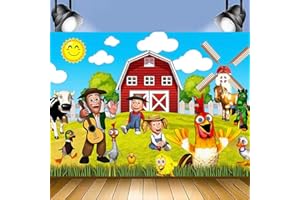 IFHDO Farm Fondo de Fiesta de Fotografía para Cumpleaños - Telón Decoración para Niños 3x5ft