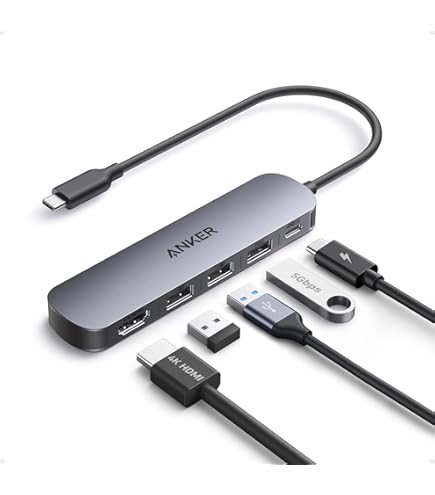 Anker 563 USB-C Hub (10-in-1, Dual 4K HDMI, for MacBook), Docking