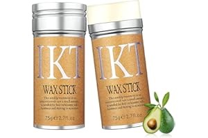 VOLLUCK Baton de cire pour Cheveux, Naturel Contrôle des bords Frizzies Hair Stick, Longue durée Stick Cheveux Produits Coiffants pour les Femmes les Hommes (2 PACK)