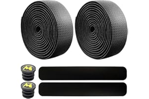 DWFEYOI Ruban Guidon,Cycling Ribbon Vélo,Bande de Guidon pour Vélo, Rouleau de Ruban Adhésif pour Guidon, Ruban de Cintre,Antidérapant,Absorbant les Chocs pour Vélo,avec Bande de Finition Bouchons de Guidon