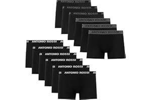 ANTONIO ROSSI 12er-Pack Herren-Boxer-Hipster - Herren-Boxershorts Multipack mit elastischem Bund