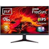Acer Nitro VG220Qbmiix Monitor Gaming FreeSync da 21.5", Display IPS Full HD (1920x1080), 75 Hz, 16:9, 250 cd/m², Tempo…