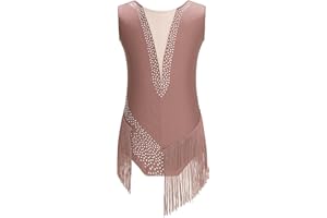 TiaoBug Maillot de Danza Ballet Niña Maillot sin Manga de Danza con Falda Tul Leotardo Gimnasia Rítmica Body Ballet Disfraz de Baile Actuación