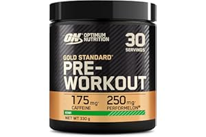 Optimum Nutrition Gold Standard Pre-Workout, Integratore Alimentare in Polvere, Energy Drink con Creatina Monoidrato, Beta Alanina, Caffeina e Vitamine Gruppo B, Gusto Kiwi, 30 Porzioni, 330 g