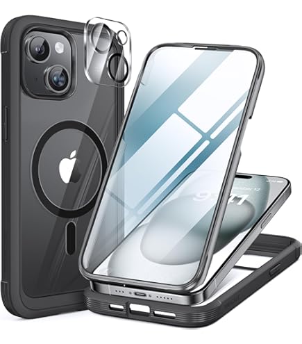 JETech Hülle Für IPhone 15 Pro (6,1 Zoll) – MagSafe Kompatibel, Stoßfest, Dual Layer Schutz, Magnetisch