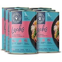 Pets Deli Nassfutter Mit Lachs & Gemüse – Ohne Zucker, Ohne Gluten, 6x750g – Gesundes Hundefutter