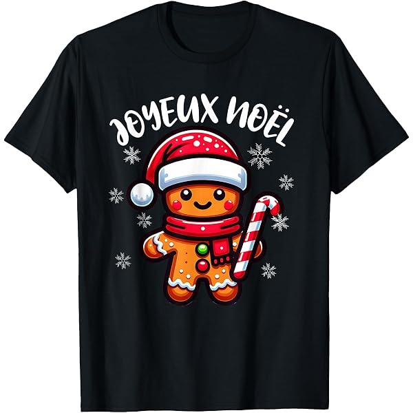 T-shirt Homme Drôle Pain D'Épice Demi-Mangé - Noël, Marque Crazy Dog, Gris Clair, Coton, Neuf Avec Étiquettes