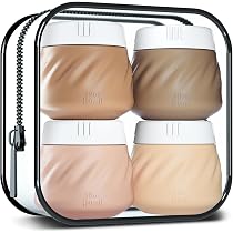 Colelulu Reisebehälter Set – 4x 40 Ml Silikon, TSA-zugelassen, Mit Spateln & Kulturbeutel