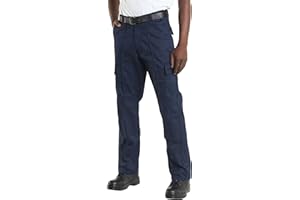 TS2 Mens Cargo Combat Work Black Navy Trousers Sizes 28"- 50" with Knee Pad Pockets