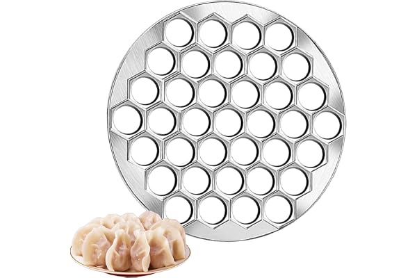 Hsyadazi Pelmeni Maker Pelmeni form, 37 hål Dumpling Maker ravioliformare Mold, kök degpress dumplings form tillverkad av aluminiumlegering, ravioliskärare bakverk verktyg