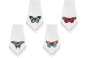 AVANTI LINENS Spode Portmeirion - Cloth Napkins, Nature Inspired Home Decor, Set of 4 (Botanic Garden Harmony)