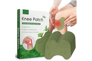 Bisienya 24 Pcs Pain Relief Patches，Natural Herbal Knee Shoulder Neck Heat Patches,Relief Knee Relief Patch Suitable for Knee Neck Shoulder Muscle Soreness with 2 Mugwort Cervical Patch
