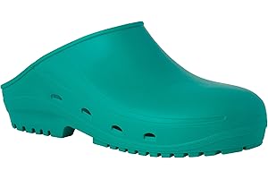 REPOSA Easy Sabots infermière, Chaussures hygiéniques Type de Sabot, polymère Naturel Antistatique, sans Latex, Confortable, léger, Trous latéraux, Semelle SRC Anatomique