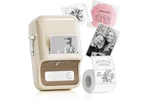 NIIMBOT B21 Etichettatrice Bluetooth con Etichette, App Versatile con 120 Caratteri e Oltre 1600 icone, Larghezza etichetta 20-50mm