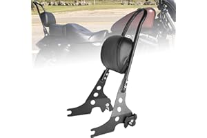 Goldfire Sissy Bar Dossier droit amovible arrière passager avec coussin pour Harley Sportster XL 883 1200 2004 et plus