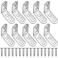 30 Stück Winkelverbinder 40 x 40mm Edelstahl Winkel Klammern L-förmige 90 Grad Möbel Eckwinkel Mit Schrauben für Anbau…