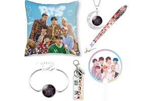 ZPPLD Zestaw prezentowy BTS, artykuł dla fanów BTS, produkt dla fanów BTS, BTS, zestaw prezentowy dla fanów BTS, przenośne lustro, smycz BTS, breloczek do kluczy, okrągły prezent dla fanów BTS