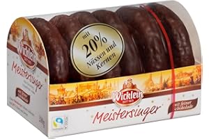WICKLEIN Feine Meistersinger Lebuchen, schokoliert, 200g