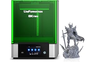 UniFormation Impresora 3D GKtwo, 8K MSLA 10.3 pulgadas LCD Photocuring Resin Impresora 3D con purificador de aire y función de calefacción, tamaño de impresión 228 x 128 x 245 mm