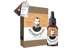 ‎BEARDPRIDE BEARDPRIDE Bio Bartöl Herren I Original Bart Öl aus dem Barbershop I Bartpflege Öl für weichen Bart I 100% naturreines Bartwuchsöl I Beard Oil men