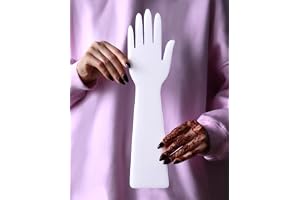 Akryl hand för henna-övning – återanvändbar plastskiva för henna-koner pasta