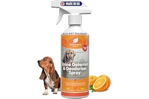 NATURAL HOME SOLUTIONS Eco Urine Deterrent & Deodoriser Spray Urine Stop for Cat Dog Repellent Stop Cats Dogs Repeat Marking Indoors Outdoors 100% Natural Enzyme Urine Destroyer 500ml