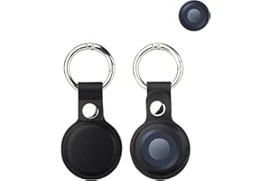 2 sztuki etui ochronne do Motorola Moto Tag lokalizator kluczy, yystao skóra PU etui ochronne kompatybilne z Motorola Moto Tag, wzór zapobiegający zgubieniu (czarny)