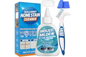 BONDTECH Mould Remover Gel, Household Mould and Mildew Remover and Cleaner for Black Washing Machine, Kitchen, Bathroom Sink, Tile, Grout, Stains (1, 8 OZ 1 Pack)