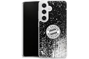 DEINDESIGN Custodia di silicone compatibile con Samsung Galaxy S24 Custodia trasparente Cover per smartphone trasparente FC Bayern München Prodotto ufficiale su licenza FCB