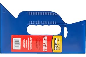Fit For The Job Protector de pintura de 250 mm y 10 pulgadas para proteger vidrio, papel tapiz, azulejos, alfombras y rodapiés contra salpicaduras de pintura al pintar