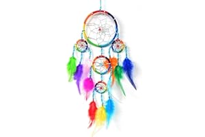 BRILLIANT GIFTS DREAM CATCHER FOR BOYS AND GIRLS RAINBOW DREAMCATCHER BEDROOM DECORATION