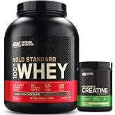 ON Optimum Nutrition Seti | Kreatin Aromasız 317g 93 Servis x1 + 100% Whey Gold Standard Double &Ccedil;ikolata Aromalı, 2.26kg, 73 