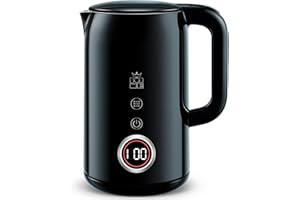 FOR ME ForMe Bouilloire Electrique Inox 1,7L Contrôle de Température Réglable 40-100°C I LED Affichage de la Température I Fonction de Maintien au Chaud I Protection Anti-ébullition I Théière Sans BPA