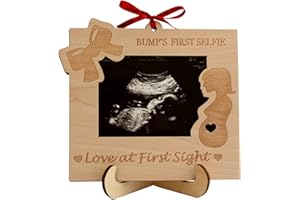 Heart's Sign Cadre échographique « Love at First Sight » | Cadeau pour future maman et maman enceinte | Cadres photo sonogramme | Cadeau pour nouvelle maman pour femme
