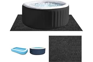LMYSUFI Lona para el Suelo de la Piscina, Antideslizante, Resistente a la Rotura, Aislante del Calor, Impermeable, Alfombrilla Protectora para el Suelo de la Piscina (diámetro Redondo 200 cm)