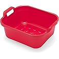 Addis Large Washing Up Bowl 10L Capacity In Roasted Red, 39 x 32 x 14 cm
