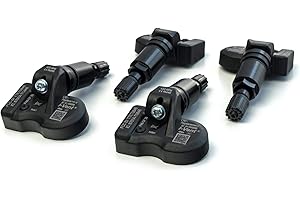 I-VENT RDKS/TPMS – Reifendrucksensoren passend für: BMW X1 - Typ F48 - (Bauzeitraum von 07/2015 bis EOP*) - Metallventil Schwarz - OE-Nummer: 36106856209-1 Satz (4 Sensoren mit Ventil)