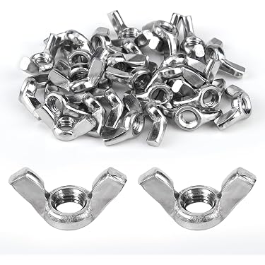 Wshao Store 1 pz Dadi di Pollice zigrinato con Foro Laterale in Lega di Alluminio manopole manopole manopole Dado M6 m8 m10 m12 (Size : M10x30x30mm-Silver